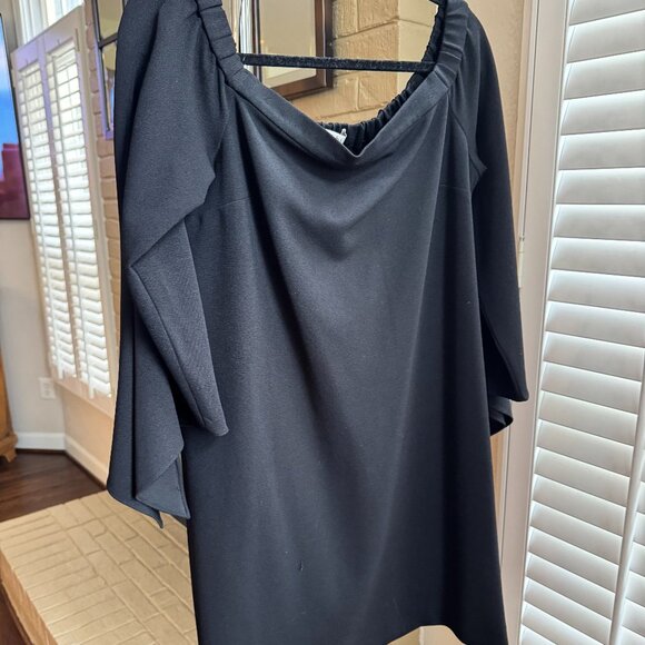 Tibi Off the Shoulder Long Sleeve Dress - Picture 1 of 6